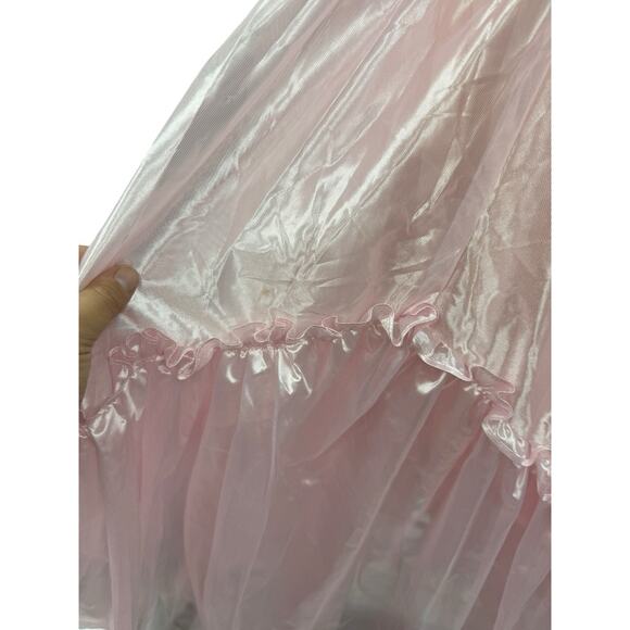 Vintage Steppin Out 80’s Pink Strapless Prom Cocktail Dress W/ Bolero Size 7 - Picture 8 of 12